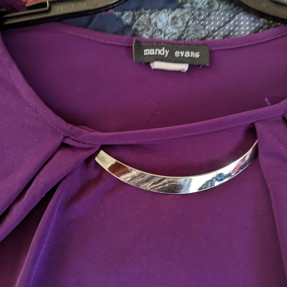 Mandy Evans purple sleeveless blouse lightweight - Picture 5 of 5